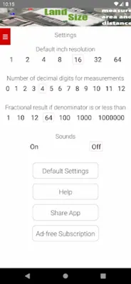 Feet&Inches Calculator android App screenshot 9