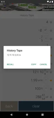 Feet&Inches Calculator android App screenshot 10