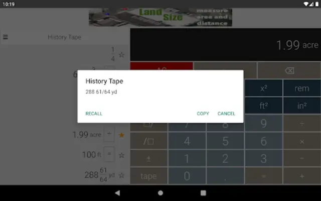 Feet&Inches Calculator android App screenshot 1